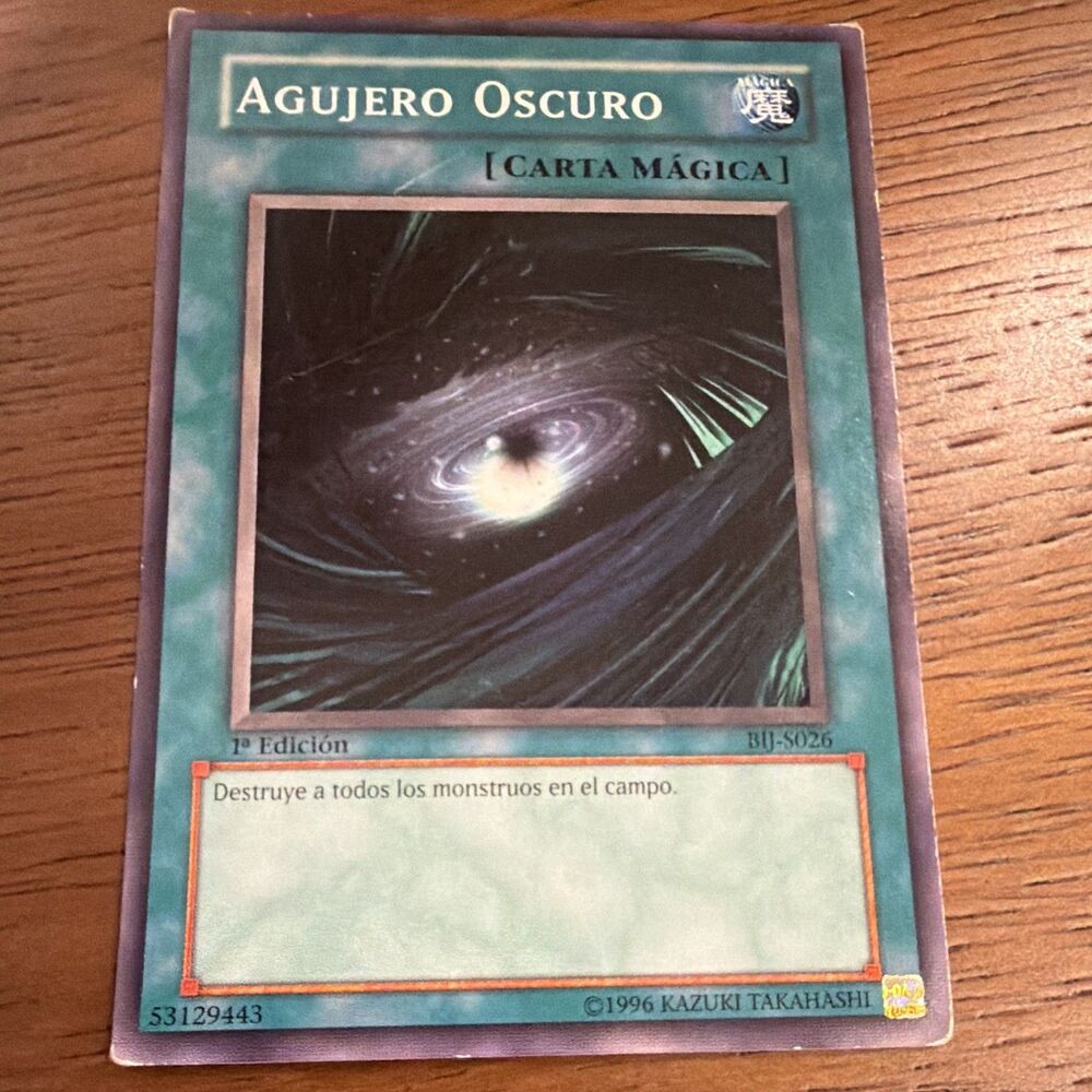 Konami Yu-Gi-Oh! Agujero Oscuro LOB-S026 1st Edition Spanish